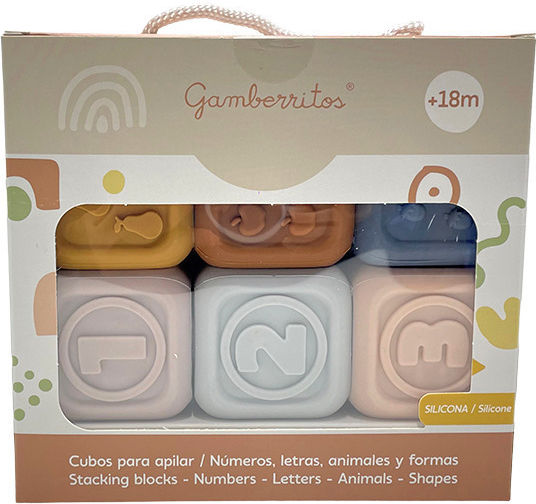 Gamberritos Kids Activity Cube made of Silicone for 18++ Months