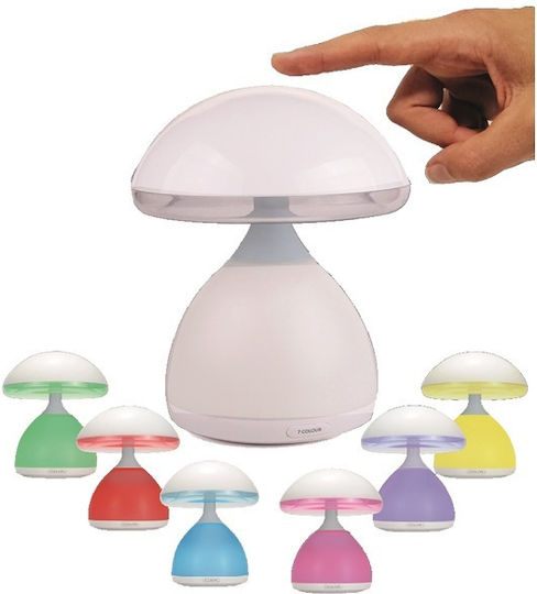Arrango Dekorative Lampe Pilz Weiß