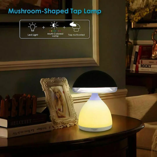 Arrango Dekorative Lampe Pilz Weiß