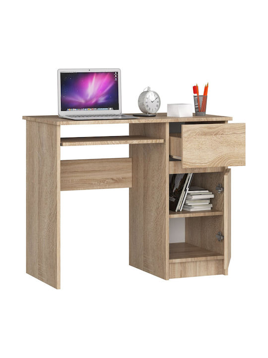 Birou de Calculator Piksel din Lemn Sonoma Oak 90x50x77 cm