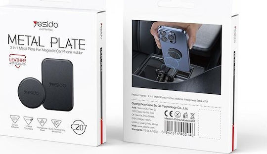 Yesido Auto Handyhalterung mit verstellbaren Haken Schwarz
