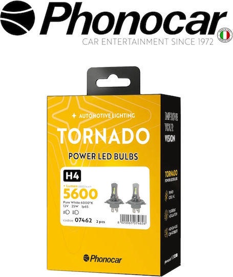 Phonocar Λάμπα Αυτοκινήτου H4 LED 12V 50W