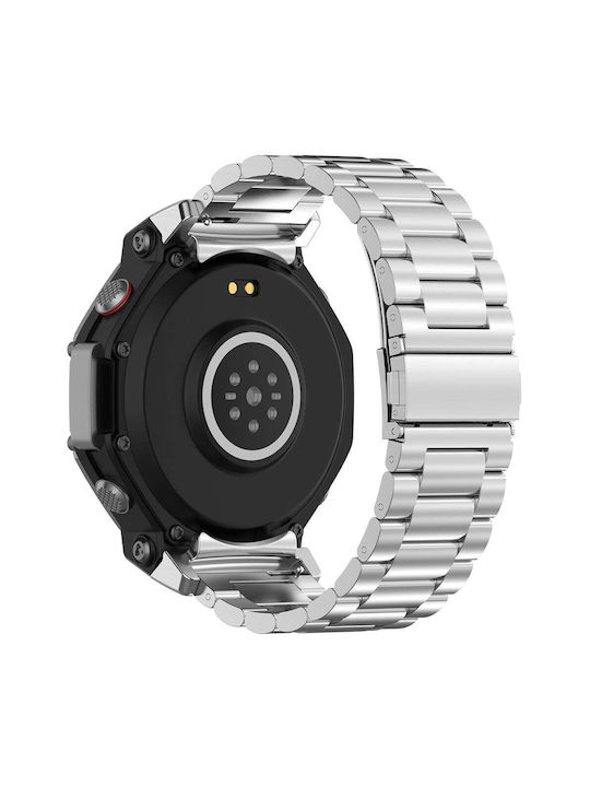 Techsuit Watchband W010 Amazfit T-rex 3 Silver