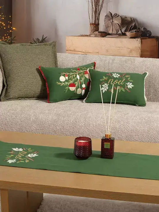 Decorative Christmas Pillow Filling Noel Verde Green-red Nef-nef Homeware 30x45