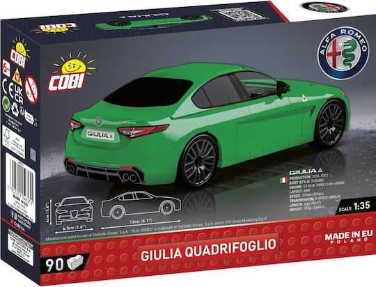 Cobi Alfa Romeo Giulia Quadrifoglio Construction Toy Green