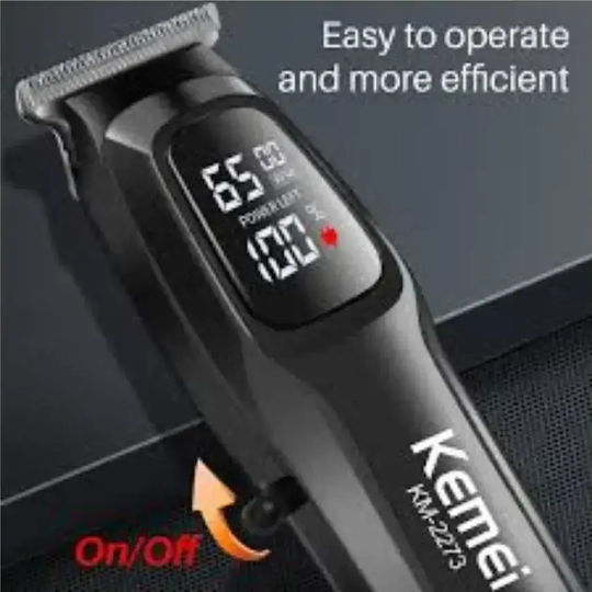 Kemei Professional Rechargeable Hair Clipper Black KM-2273