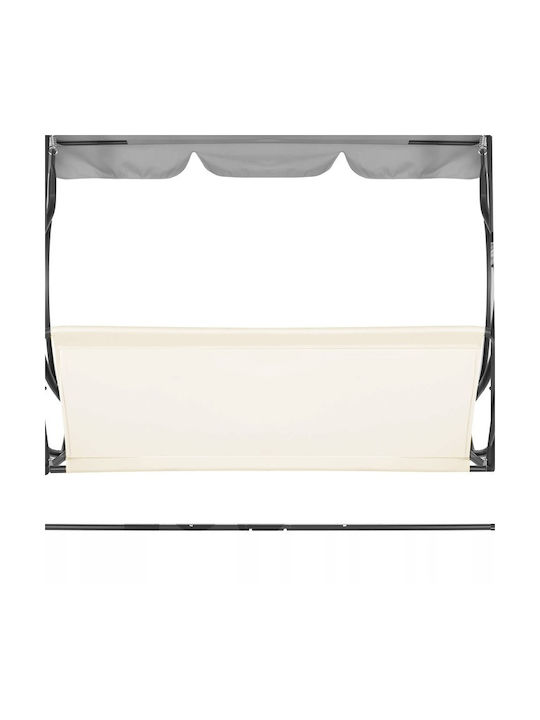 Liegenbezug aus Schiffstuch Beige 100x130cm.