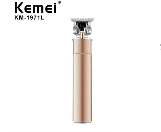Kemei Презареждаема Машинка за Подстригване Розово Злато KM-1971L