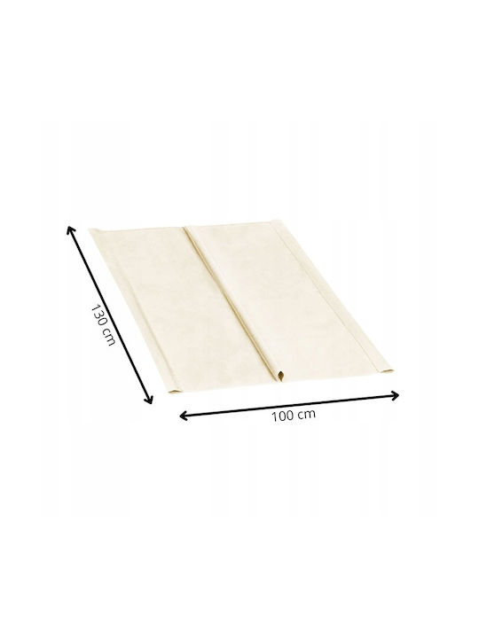 Liegenbezug aus Schiffstuch Beige 100x130cm.