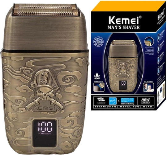 Kemei KM-TX15 Vintage Elektrorasierer Gesicht / Körper Wiederaufladbar