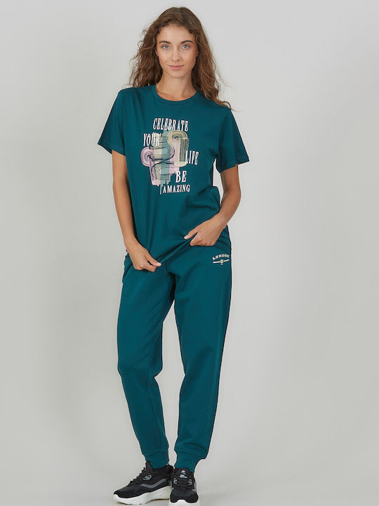 Bluza Damă Bumbac Verde