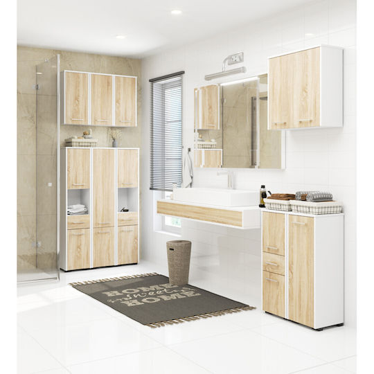 Akord Furniture Factory Stâlp De Baie De Pardoseală M30xA30xÎ140cm Sonoma