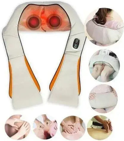 Dispozitiv de masaj Shiatsu pentru gât cu căldură infraroșie