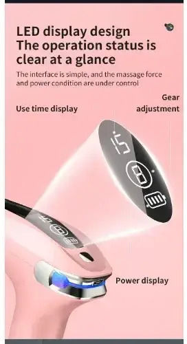 Professionelles Elektrisches Waffe Massage für den Kopf mit Vibration Rosa