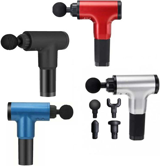 Factory Muscle Massager Fascial Gun Red Πιστόλι Μασάζ για τα Πόδια, το Σώμα & τα Χέρια με Δόνηση Κόκκινο