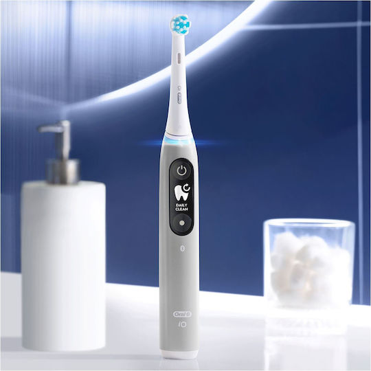 Oral-B Io Series 6 Electric Toothbrush with Pressure Sensor and Travel Case Gray
