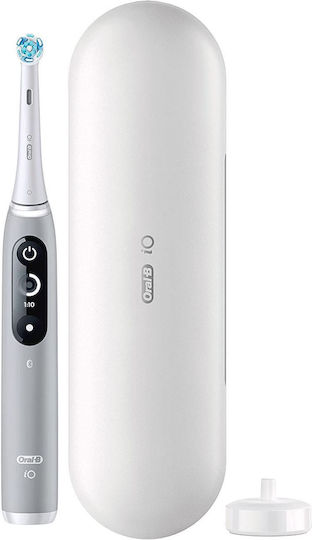 Oral-B Io Series 6 Electric Toothbrush with Pressure Sensor and Travel Case Gray