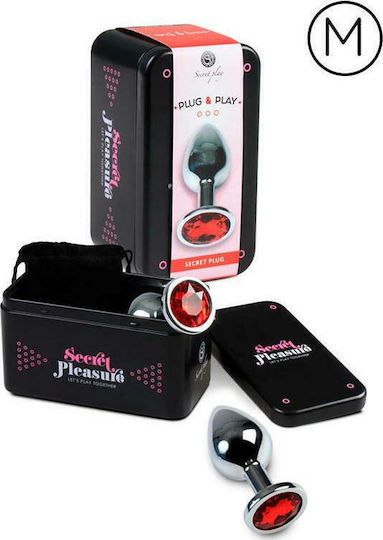 Secretplay Plug & Play Anal Plug Medium Red 8.5cm