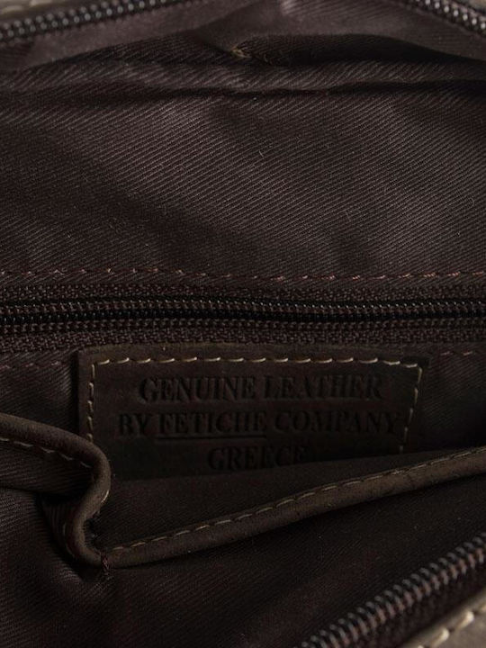Leather Men's Shoulder / Crossbody Bag Brown