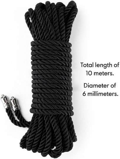 Bondage Fessel-Seil in Schwarz Farbe