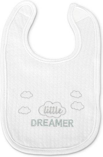 Lorelli Bib Fabric with Hoop & Loop Fastener White for 0 m+ 3pcs
