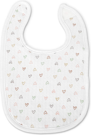 Lorelli Bib Fabric with Hoop & Loop Fastener Pink for 0 m+ 3pcs