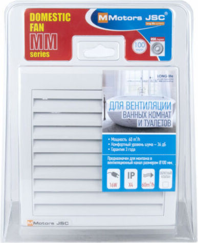 Mmotors De perete Ventilator de Baie Alb