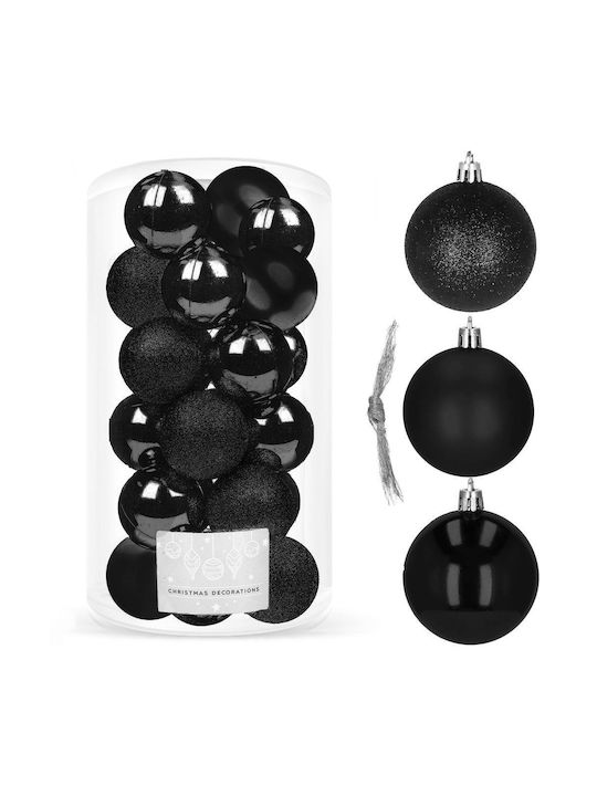 Weihnachtsbaumschmuck Set 20 Stück 3 Sorten 4cm Schwarze