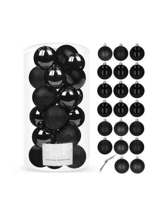 Weihnachtsbaumschmuck Set 20 Stück 3 Sorten 4cm Schwarze