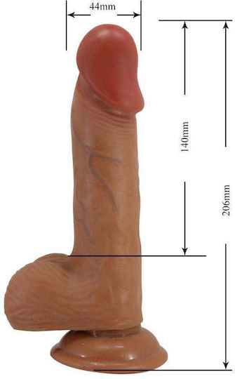Dildo Realistisches Dildo Mit Saugnapf Braun