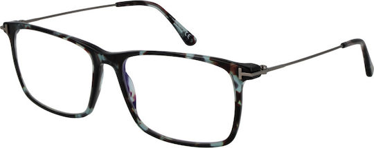 Tom Ford Optical Frame Ft5758-b 055 56 Blue Filter