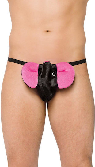 Softline Elephant Thong 4445 Black / Pink