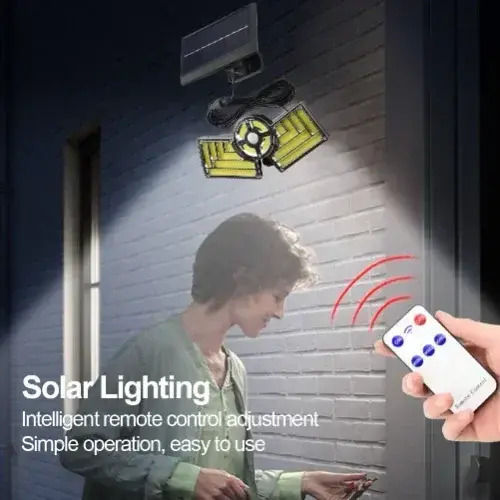 Arrango Στεγανός Ηλιακός Προβολέας LED 25W Θερμό Λευκό με Αισθητήρα Κίνησης και Τηλεχειριστήριο IP65