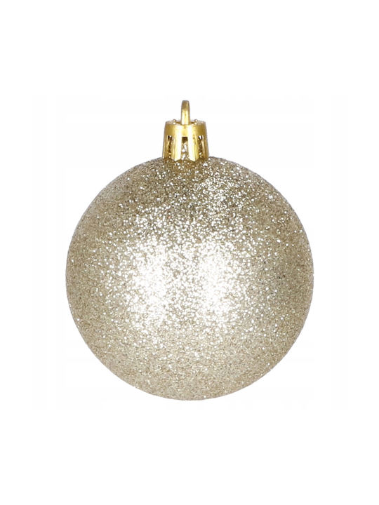 Christmas Tree Ornaments Set 100 Pieces 3-6cm Gold