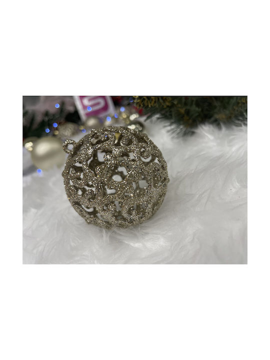 Christmas Tree Ornaments Set 100 Pieces 3-6cm Gold