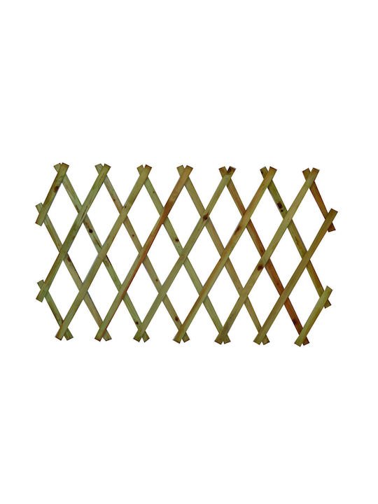 Klappbares Spalier Garten aus Holz mit Rhombus-Rasterdesign in Beige Farbe 200x50cm