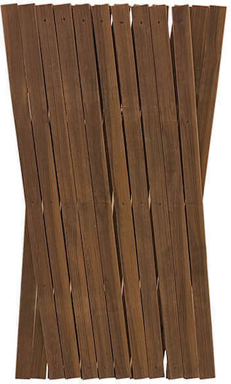 Trellis Pliabil de Grădină din Lemn cu Design în Grilă Romb în Culoare Bej 260x100cm