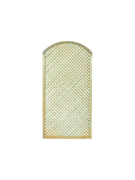 Garden Trellis Diamond Arch (2x2) Made of Wood with Rhombus Grid in Beige Colour 120x180cm