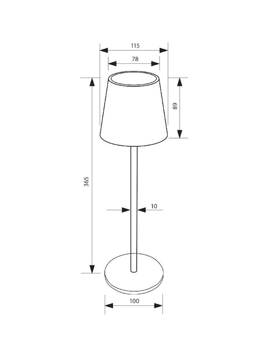 Lightex Lightex Außenstehlampe LED 3W mit Warm zu kühlem Weiß IP44 Grün