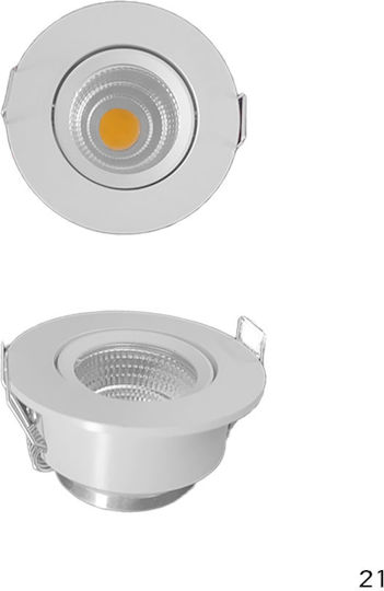 Luma Monos LED Alb Cald Spot în Culoare Alb