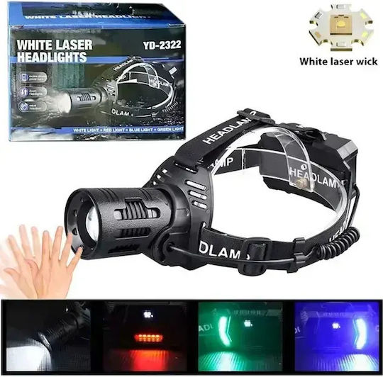 Rechargeable Headlamp LED with Maximum Brightness 1000lm Multicolour