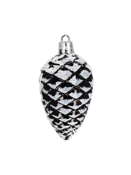 Set Ornamente De Crăciun Pentru Brad Globuri Negre 77 Bucăți Diverse Mărimi