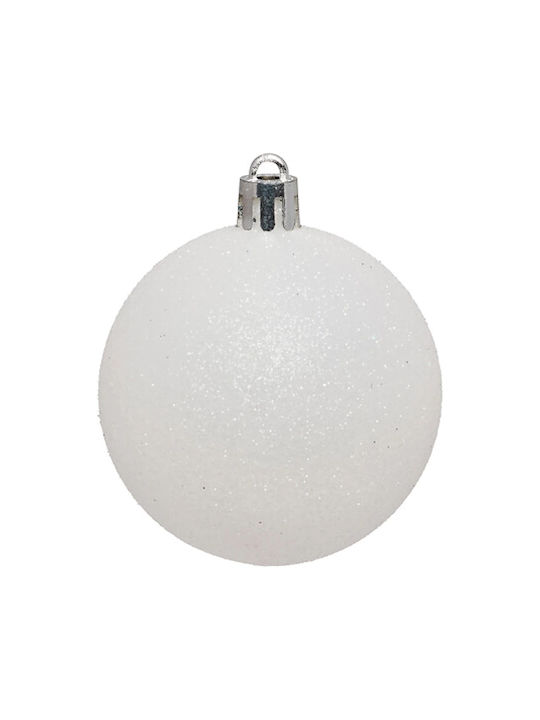Weihnachtsbaumschmuck Set 44 Stücke Kugeln Girlande Baumspitze Blau Weiß