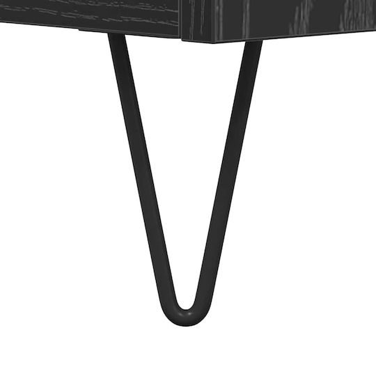 vidaXL Hi-Fi Furniture Black 38x121x48cm