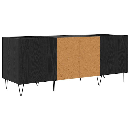 vidaXL Hi-Fi Furniture Black 38x121x48cm