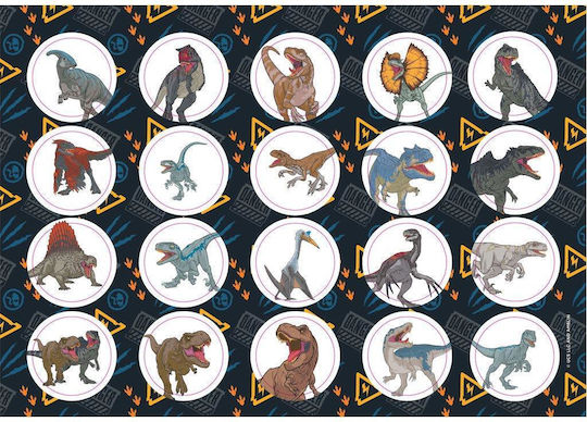 Drawing Pads Jurassic 23 X 33 40 Pcs Sticker Stencil 2 Pages Chrom More Teeth