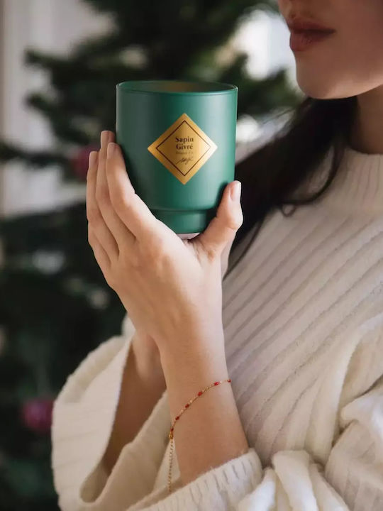 My Jolie Candle Noel Frosted Pine Gold Bracelet Christmas Candle Jewelry Bracelet Surprise