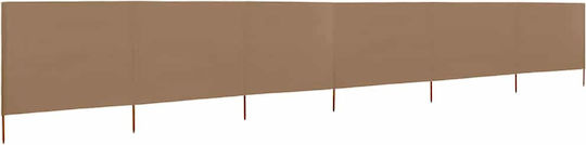 vidaXL Stoffzaunpaneel in Braun Farbe 1.6x4.0m