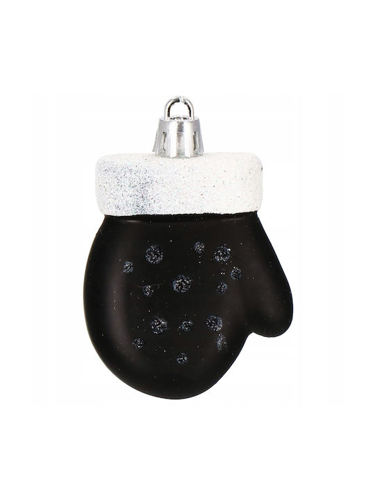 Set Ornamente De Crăciun Pentru Brad Globuri Negre 77 Bucăți Diverse Mărimi
