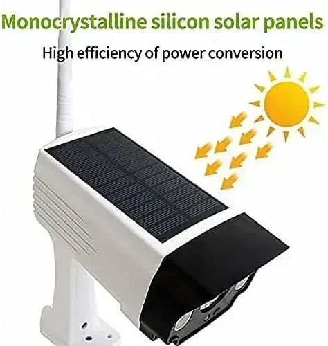 Foyu T-28 Dummy Überwachungskamera Solar mit LED-Beleuchtung